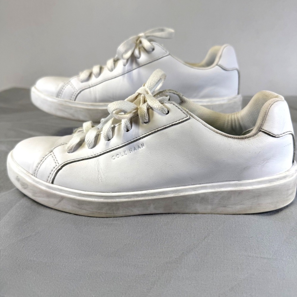 COLE HAAN Grand Crosscourt Daily Court Sneakers Women's Size 8.5 ‎ White